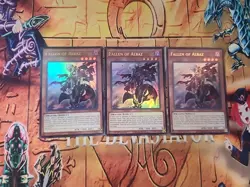 3x Fallen of Albaz 1st Edition Ultra Rare CH01-EN001 Playset X3 NM Yugioh - Image 1