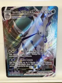 Ice Rider Calyrex VMAX 046/198 SWSH06: Chilling Reign NM Pokemon Card TCG - Image 1