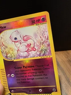 Pokemon TCG Mew Reverse Holo Expedition Base Set 55/165 Card - Image 5