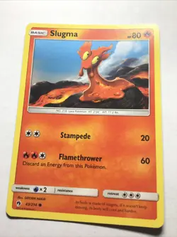 SLUGMA - SM LOST THUNDER - 43/214 - Common - Pokemon Card - NM - Image 1