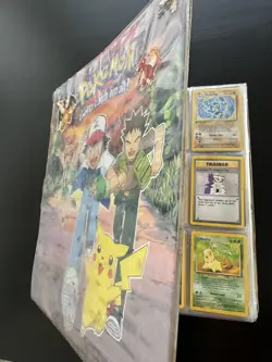 Vintage Pokemon Binder With WOTC Cards & Japanese Neo Genesis File 1 Binder - Image 1