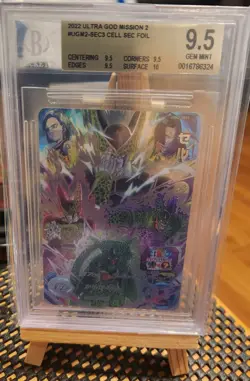 BGS 9.5 Super Dragon Ball Heroes card Cell SEC UGM2-SEC3 Japanese BANDAI - Image 1