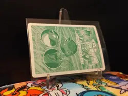 [LP] Pokemon Butterfree vs Hitmonchan No. 012 Topsun Battle Card Green Back - Image 2