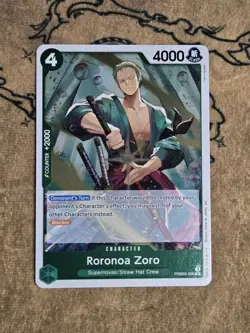 One Piece Card Game Roronoa Zoro PRB02-006 Super Rare NM English - Image 1