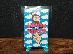 FLASHGONDOR Labubu Trading Card Game #5 Jump For Joy Green Hearts Foil - Image 2