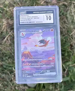 2023 Pokemon Card 151 Charizard ex #201/165 Japanese Special Art Rare CGC 10 - Image 1