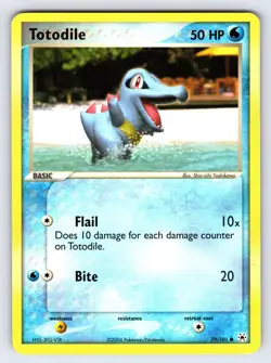 Totodile 79/101 2004 EX Hidden Legends Pokemon Card Non Holo Common - Nm/Vlp - Image 1
