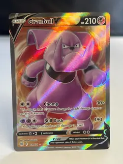 Granbull V 159/172 Sword And Shield: Brilliant Stars Full Art Pokemon Card - Image 1