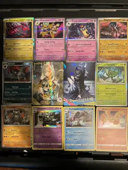 10 Rare Holo Pokemon Cards and 2 Sexy Anime Waifu Cards - Image 1
