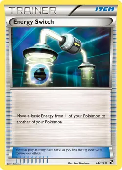 Energy Switch 94/114 Black & White Pokemon Card NM - Image 1