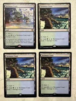Magic the Gathering MTG Yavimaya Coast Play Set Of 4 Cards - Image 1