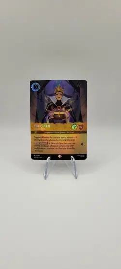 Disney Lorcana TCG: The Queen Conceited Ruler 205/204 Super Rare Foil Card NM - Image 1
