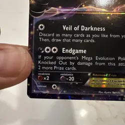 Pokemon Umbreon EX TCG Holo Card 55/124 Ultra Rare, Fates Collide Lp-Mp - Image 3