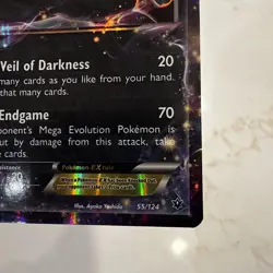Pokemon Umbreon EX TCG Holo Card 55/124 Ultra Rare, Fates Collide Lp-Mp - Image 5