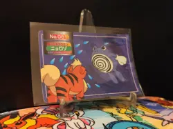[LP] Pokemon Poliwhirl vs Growlithe No. 061 Topsun Battle Card Green Back Japan - Image 1