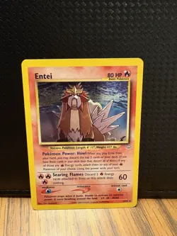 Pokemon Entei Neo Revelation TCG 6/64 Holo Unlimited Rare Card - Image 1