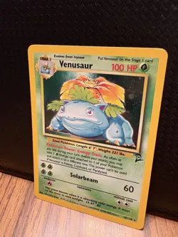 Pokemon TCG Venusaur Holo Rare Card 18/130 Base Set 2 LP - Image 3