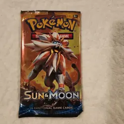 Pokemon Trading Card Game Sun & Moon Booster Pack 10 Cards English Solgaleo - Image 1
