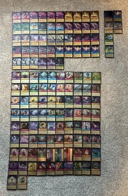 Massive Disney Lorcana Fabled Bulk Lot 134 Cards Cold Foil Super Rare - Image 1