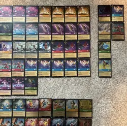Massive Disney Lorcana Fabled Bulk Lot 134 Cards Cold Foil Super Rare - Image 4
