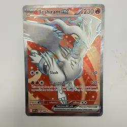 Reshiram EX White Flare 158/086 Pokemon Card Near Mint English Restrain - Image 1