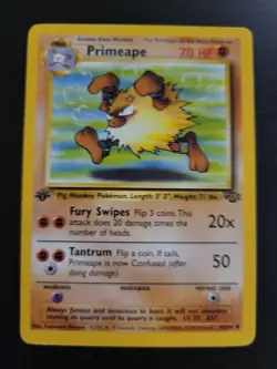 Pokemon Card 1ST EDITION Jungle Set 1999 - Primeape 43/64 - Image 1
