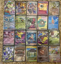 TCG Pokemon 40x Card Binder Lot Collection - Illustration Rare, FA's, Ex’s, More - Image 1