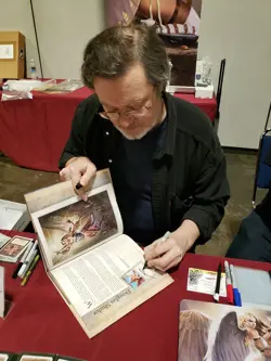 SIGNED MtG Magic Douglas Shuler Revised Artist Proof _ MOUNTAIN [A] _VHTF 1/100! - Image 3