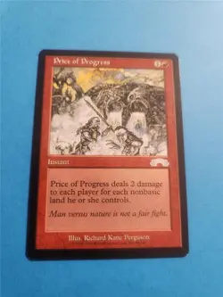 PRICE OF PROGRESS CRISP UNPLAYED EXODUS MTG - Image 1