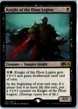 Promo Pack: Core Set 2020 #105 Knight of the Ebon Legion - Image 1