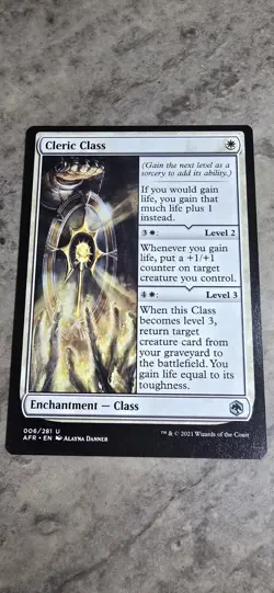 Cleric Class Adventures in the Forgotten Realms Regular Enchantment MTG NM - Image 1