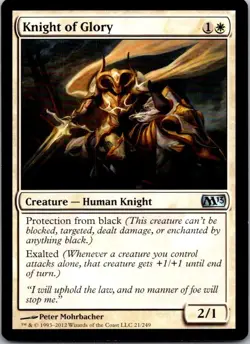 Magic: The Gathering Creature Knight of Glory Knight of Glory Uncommon Regular - Image 1