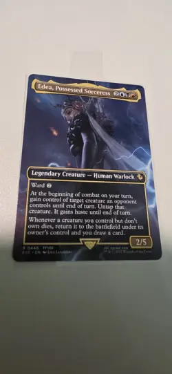 MTG Edea, Possessed Sorceress (Borderless) [FINAL FANTASY Commander] Foil Near M - Image 2