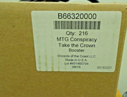 Magic the Gathering 6 Booster Factory Sealed Case Conspiracy Take Crown English - Image 1