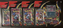 Pokemon Mega Evolution Phantasmal Flames Sealed 3-Pack Blister Lot Of 4 Sneasel - Image 1