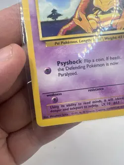 Pokemon TCG Abra Base Set 43/102 Regular WOTC MP - Image 5