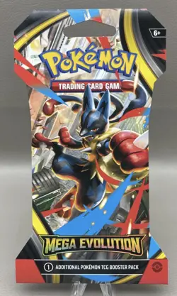 4x Pokemon TCG Mega Evolution Base Set Sleeved Packs BRAND NEW Art Set In hand - Image 5