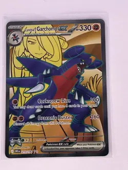 Pokemon TCG - Cynthia's Garchomp ex - 215/182 - SV10: Destined Rivals NM - Image 1