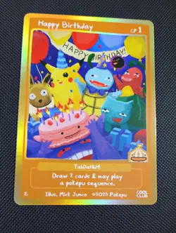 Pokepu Happy Birthday (Pikachu) 2025 Cool Club Art Mick Junco Pokemon Fan Art - Image 1