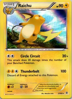 Raichu 27/83 Generations NM Holo Pokemon TCG - Image 1
