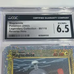 2002 Pokemon Legendary Collection Magnemite Reverse Holo Foil #80/110 CGC 6.5 - Image 2