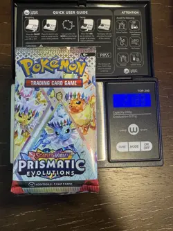 21.88g HEAVY - Pokemon TCG Prismatic Evolution Booster Pack!Possible GOD - Image 1