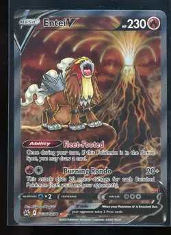 Entei V GG36 Galarian Gallery Crown Zenith Pokemon TCG Near Mint - Mint - Image 1