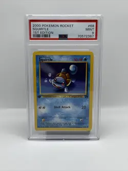 2000 POKEMON ROCKET 1ST EDITION #68 SQUIRTLE PSA 9 - Image 1