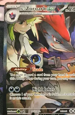 Pokemon TCG N’s Zoroark ex 185/159 SV09: Journey Together Special Illustration - Image 2
