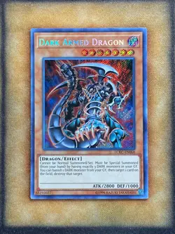 Yugioh Dark Armed Dragon LCKC-EN068 Secret Rare LP - Image 1