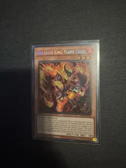 Yu-Gi-Oh! Red Lotus King, Flame Crime (BLTR-EN028) Secret Rare 1st Ed NM/M - Image 3