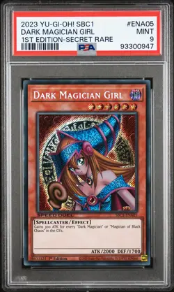 2023 YU-GI-OH! SBC1-SPEED DUEL STREETS OF BATTLE CITY DARK MAGICIAN GIRL PSA 9 - Image 1