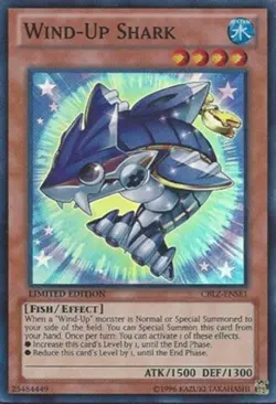 Yugioh! MP Wind-Up Shark - CBLZ-ENSE1 - Super Rare - Limited Edition Moderately - Image 1