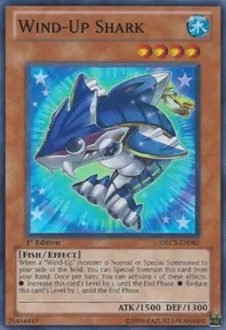 Yugioh! HP Wind-Up Shark - ORCS-EN082 - Super Rare - Unlimited Edition Heavily P - Image 1